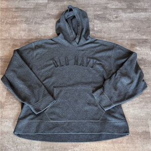 Y2K Old Navy Fleece Script Hoodie Mens XXL